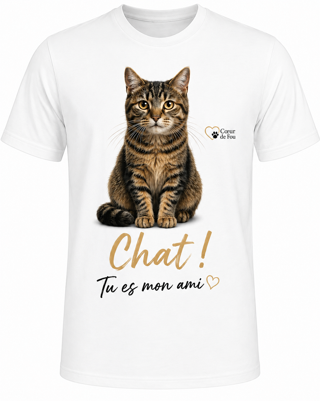 T-shirt Chat ! Tu es mon ami – Tous contre l’abandon