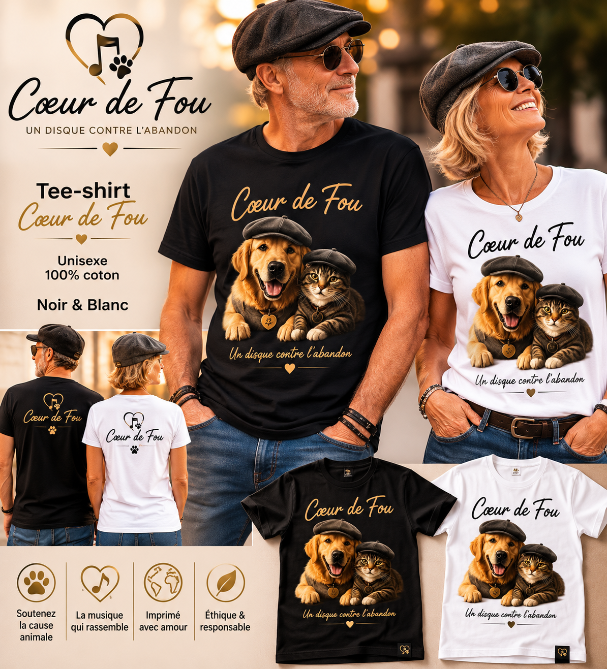 👕 Tee-shirt Cœur de Fou